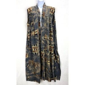 Vintage Swift Originals Women's Rayon Duster Vest Size Medium